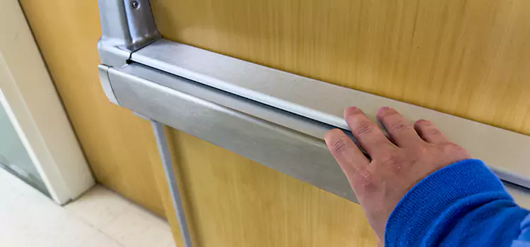 Installing a Push Bar on a Door La Mirada